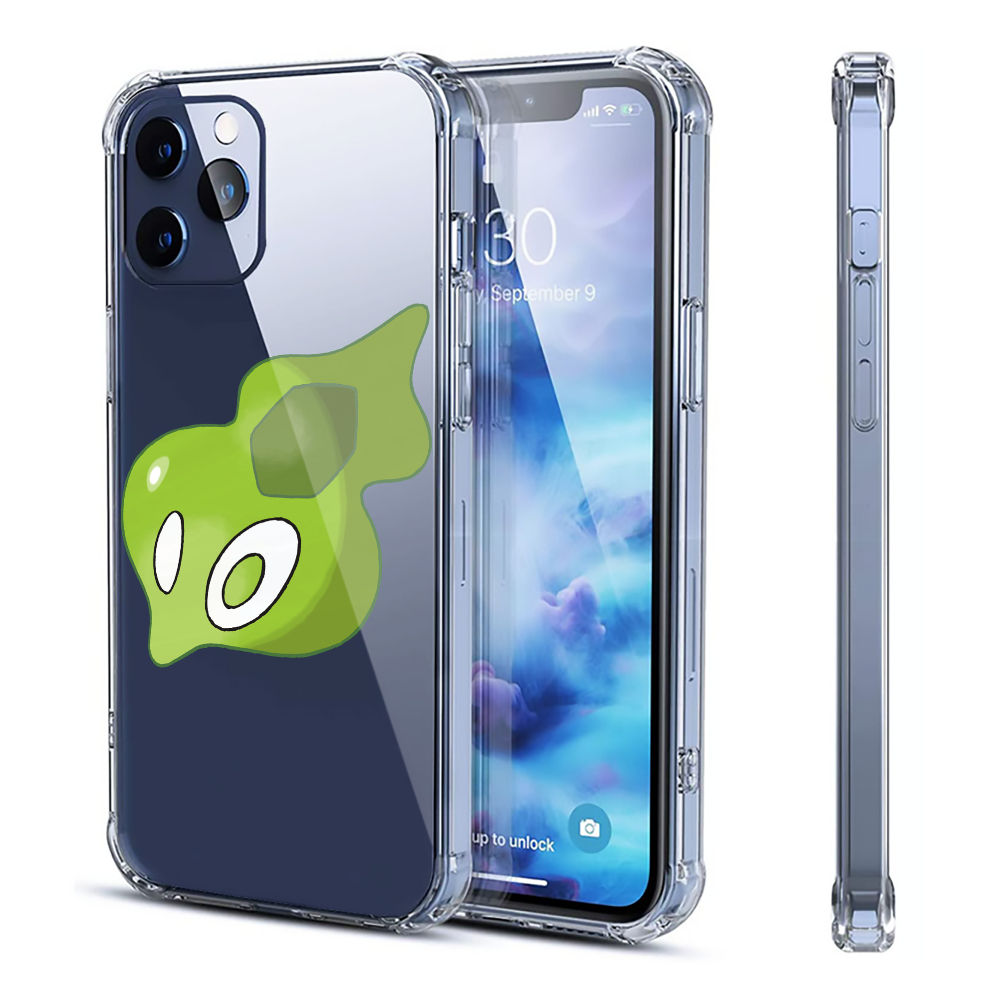 （画像用） ポケットモンスター Pokémon 【iPhone 12シリーズ対応】透明スマホケース（クリアソフトケース）